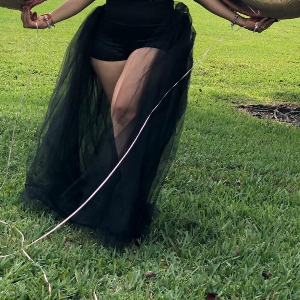 Women’s 4 layers tulle skirt floor length